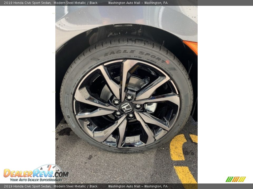 2019 Honda Civic Sport Sedan Modern Steel Metallic / Black Photo #29