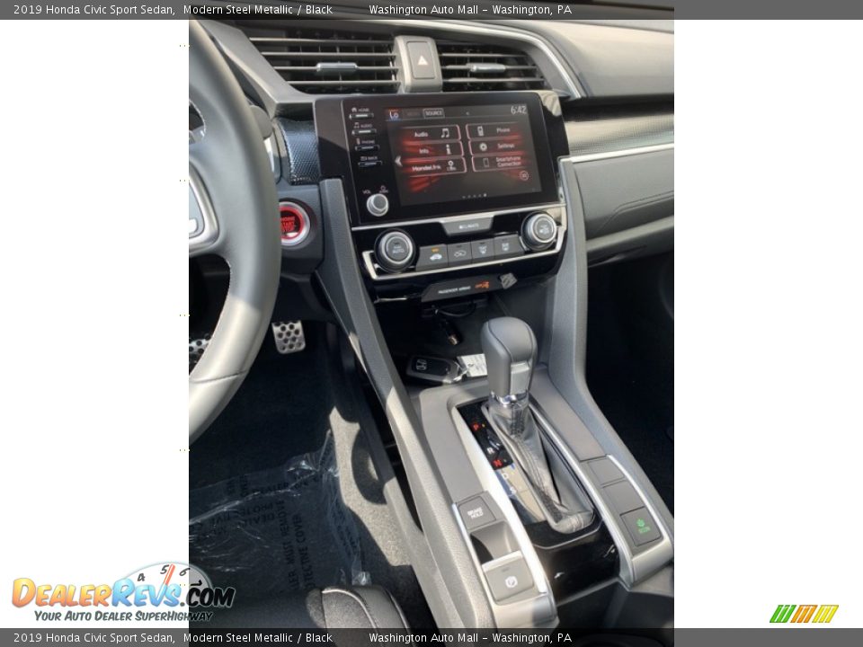 2019 Honda Civic Sport Sedan Modern Steel Metallic / Black Photo #31