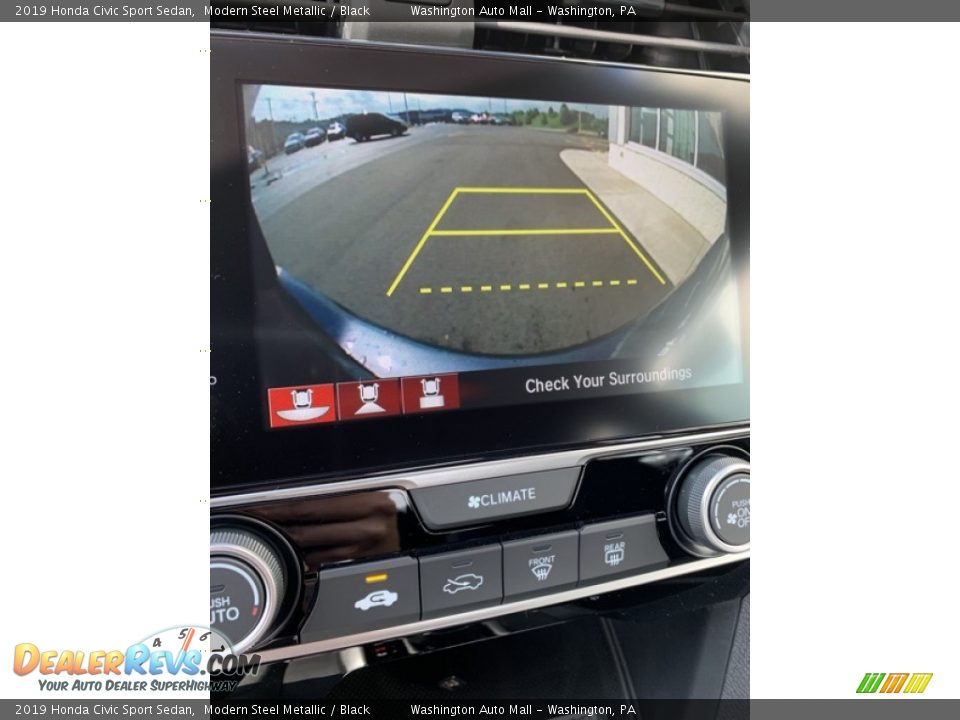 2019 Honda Civic Sport Sedan Modern Steel Metallic / Black Photo #32
