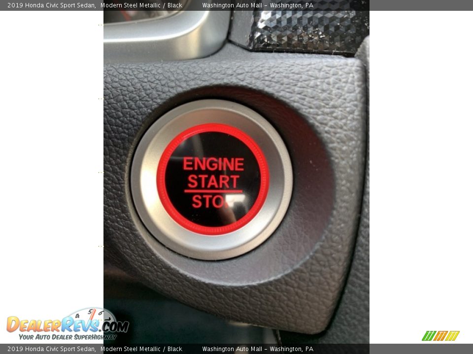 2019 Honda Civic Sport Sedan Modern Steel Metallic / Black Photo #35