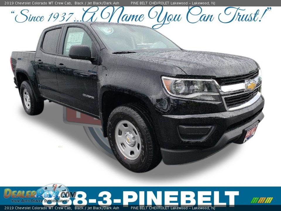 2019 Chevrolet Colorado WT Crew Cab Black / Jet Black/Dark Ash Photo #1
