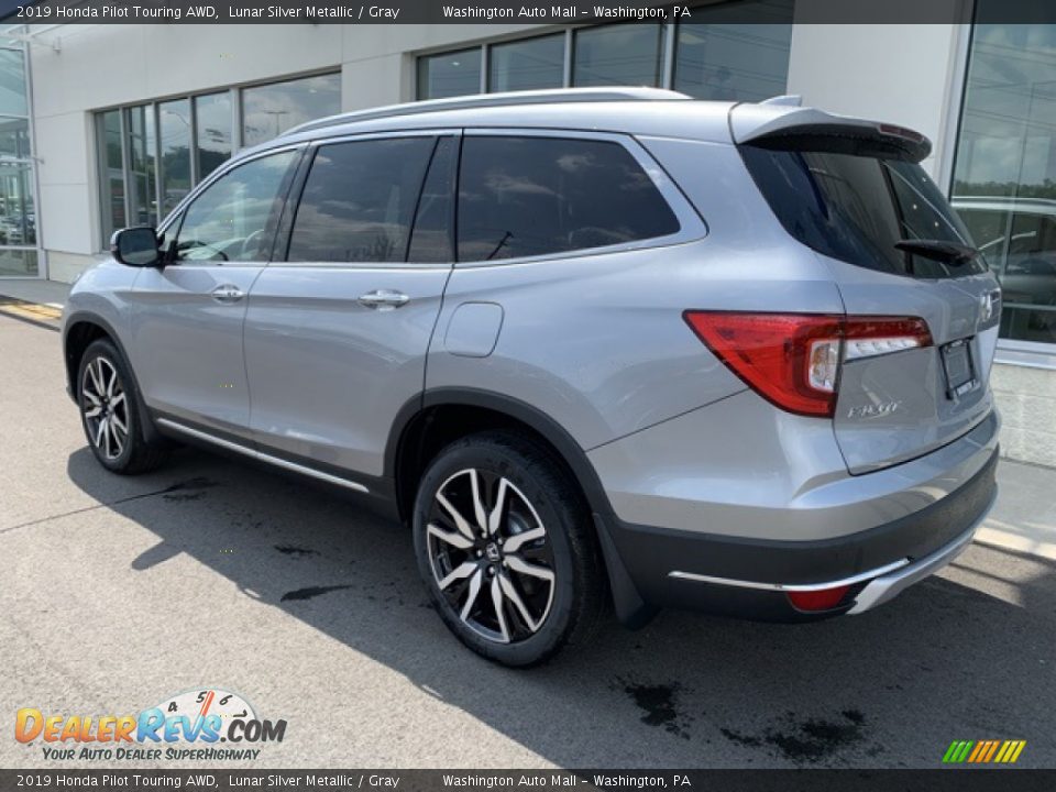 2019 Honda Pilot Touring AWD Lunar Silver Metallic / Gray Photo #7