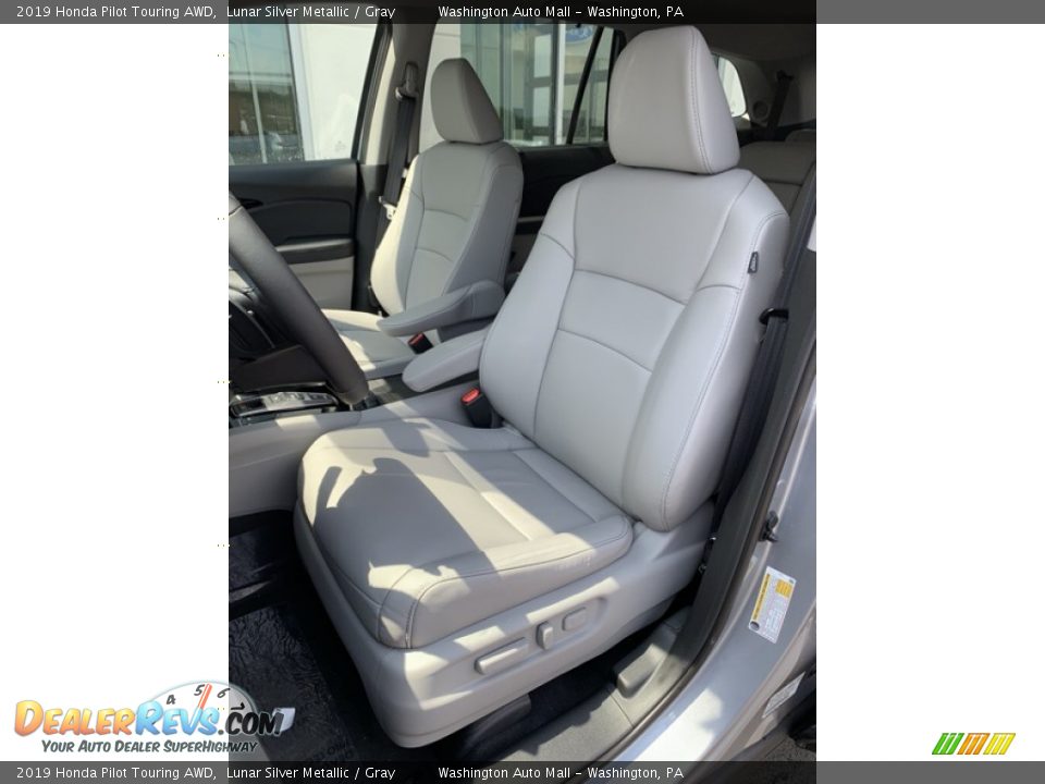 2019 Honda Pilot Touring AWD Lunar Silver Metallic / Gray Photo #14