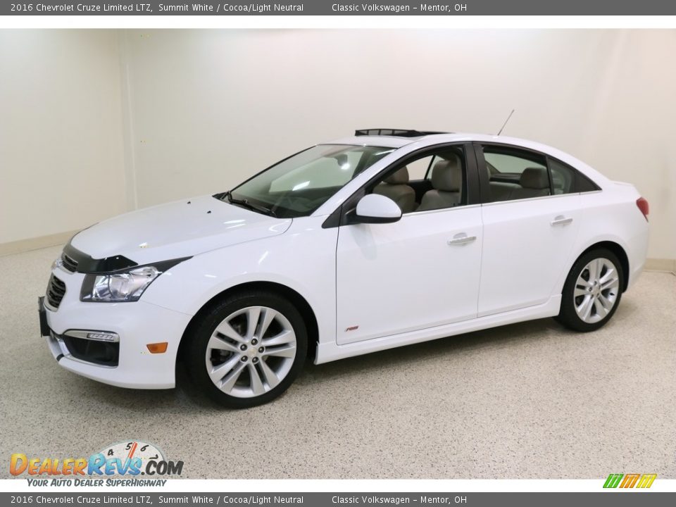 2016 Chevrolet Cruze Limited LTZ Summit White / Cocoa/Light Neutral Photo #3