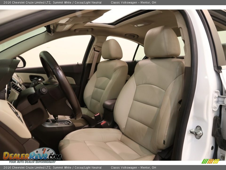 2016 Chevrolet Cruze Limited LTZ Summit White / Cocoa/Light Neutral Photo #5
