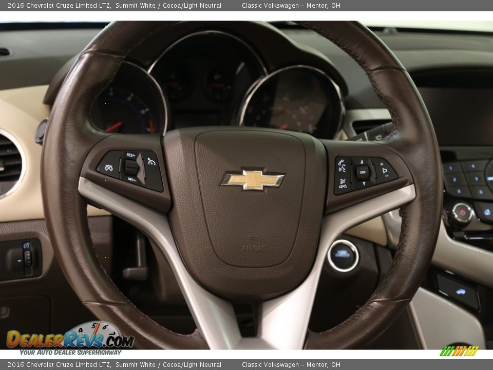 2016 Chevrolet Cruze Limited LTZ Summit White / Cocoa/Light Neutral Photo #6