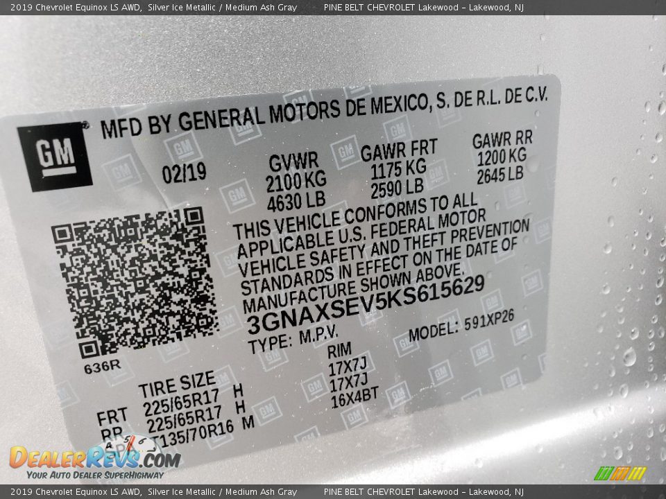 2019 Chevrolet Equinox LS AWD Silver Ice Metallic / Medium Ash Gray Photo #9