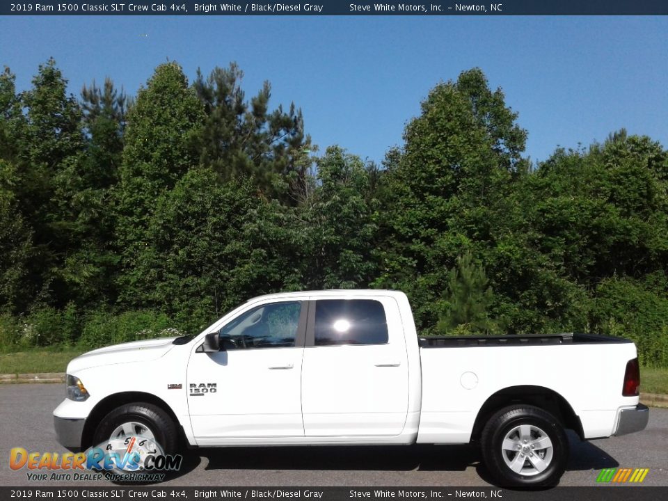 2019 Ram 1500 Classic SLT Crew Cab 4x4 Bright White / Black/Diesel Gray Photo #1