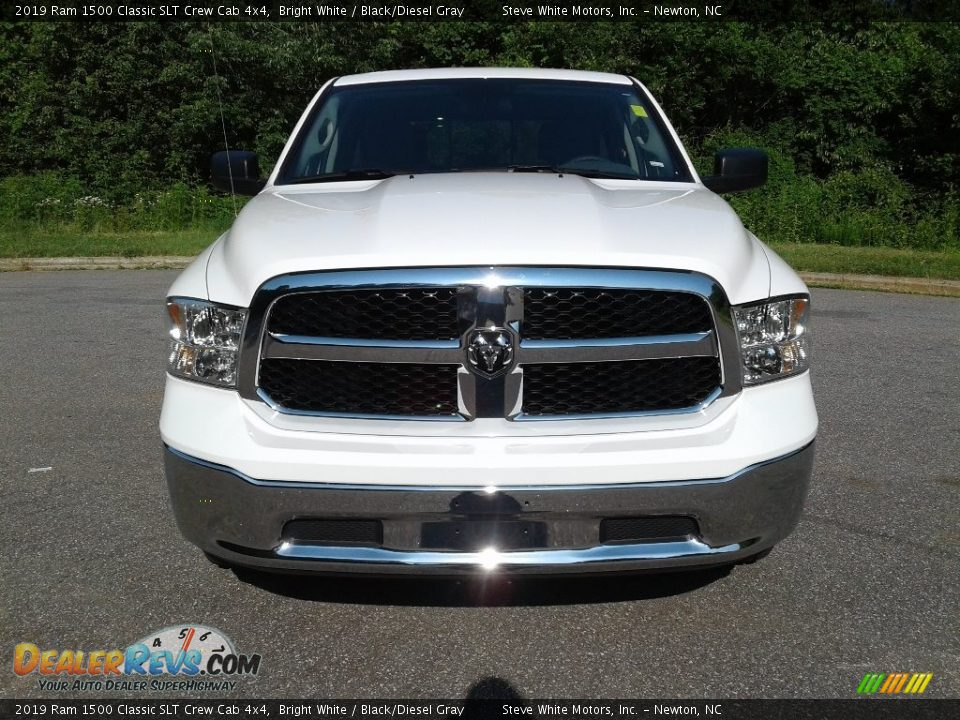 2019 Ram 1500 Classic SLT Crew Cab 4x4 Bright White / Black/Diesel Gray Photo #3
