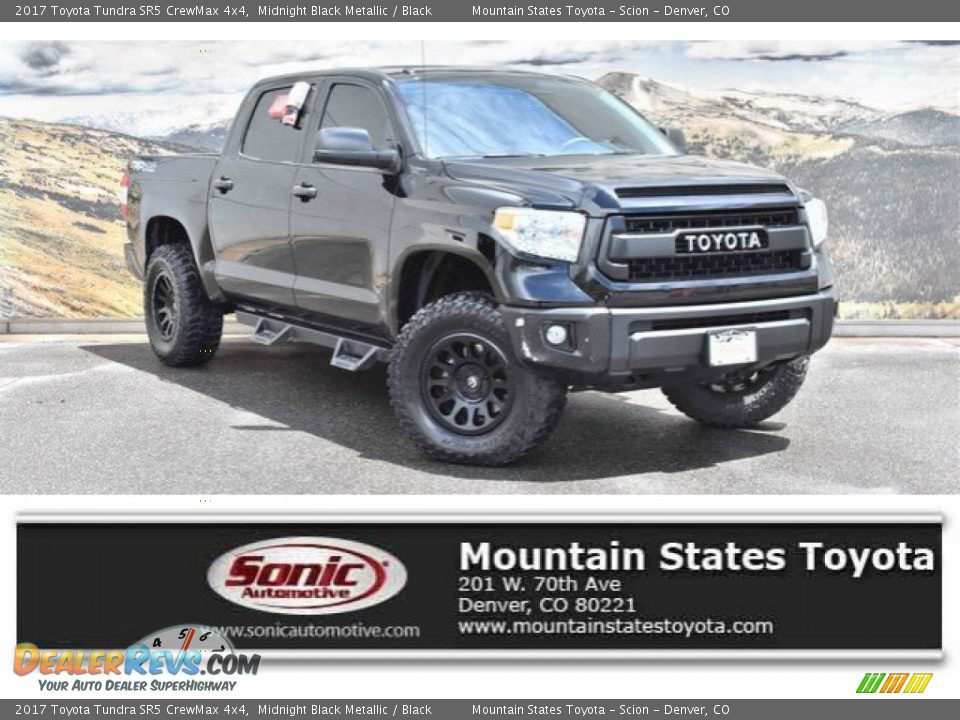 2017 Toyota Tundra SR5 CrewMax 4x4 Midnight Black Metallic / Black Photo #1