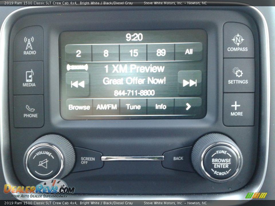 2019 Ram 1500 Classic SLT Crew Cab 4x4 Bright White / Black/Diesel Gray Photo #19