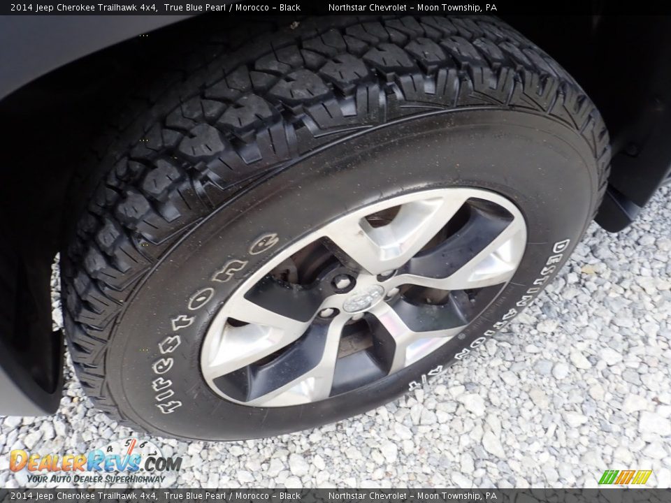 2014 Jeep Cherokee Trailhawk 4x4 True Blue Pearl / Morocco - Black Photo #7