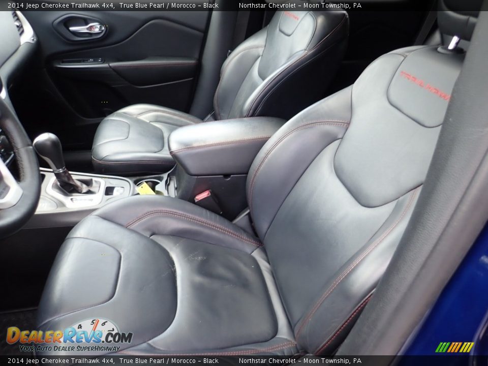 2014 Jeep Cherokee Trailhawk 4x4 True Blue Pearl / Morocco - Black Photo #8