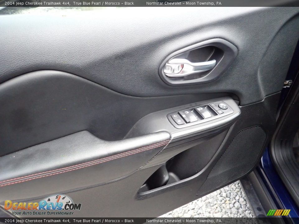 2014 Jeep Cherokee Trailhawk 4x4 True Blue Pearl / Morocco - Black Photo #11