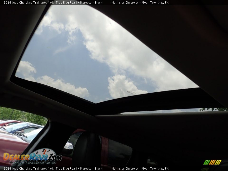 2014 Jeep Cherokee Trailhawk 4x4 True Blue Pearl / Morocco - Black Photo #12