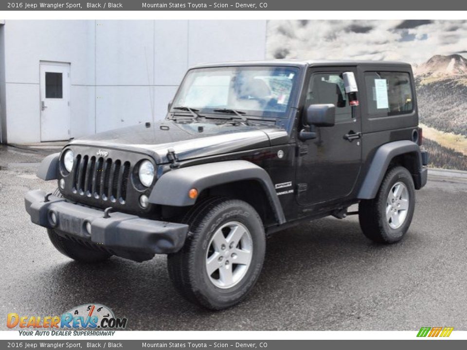 2016 Jeep Wrangler Sport Black / Black Photo #2