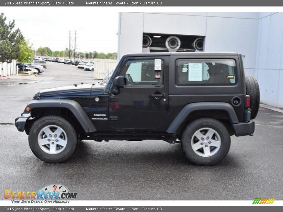 2016 Jeep Wrangler Sport Black / Black Photo #3