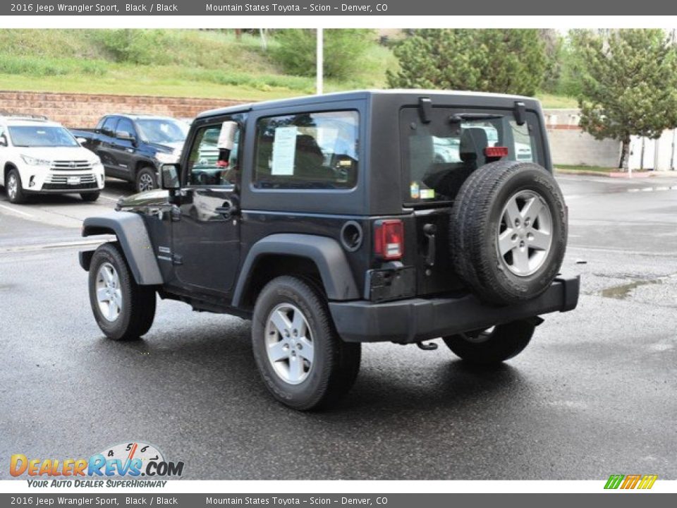 2016 Jeep Wrangler Sport Black / Black Photo #4