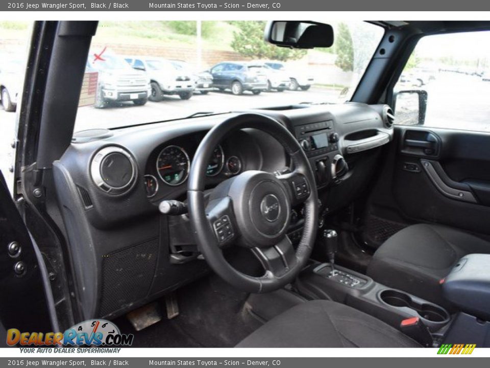 2016 Jeep Wrangler Sport Black / Black Photo #10