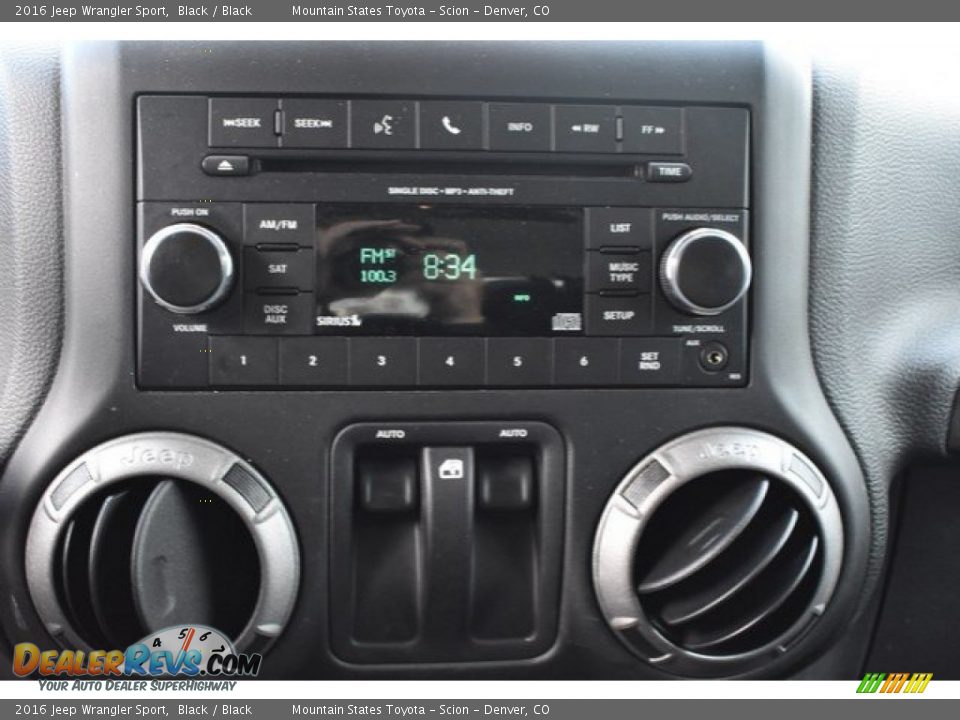 2016 Jeep Wrangler Sport Black / Black Photo #11