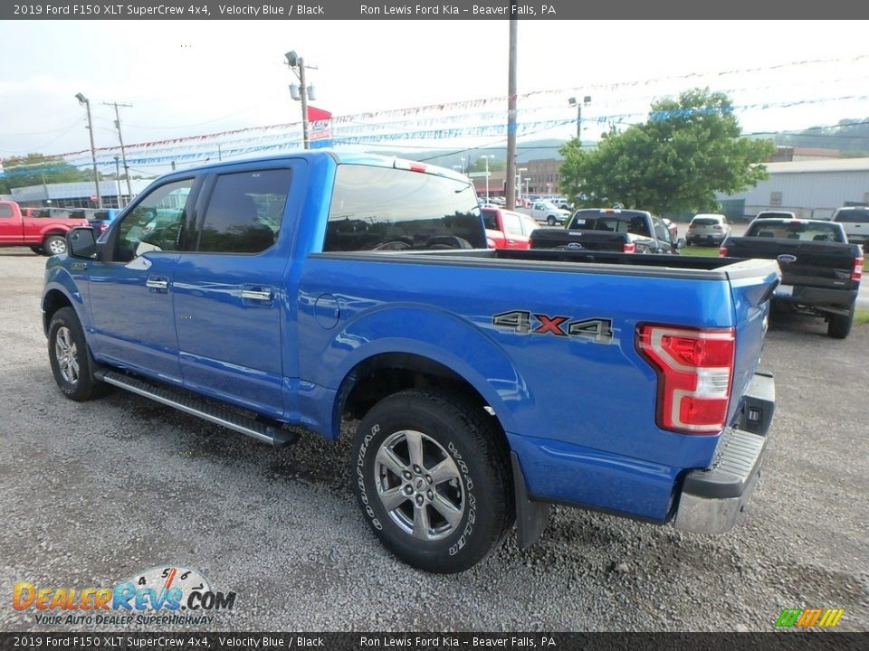 2019 Ford F150 XLT SuperCrew 4x4 Velocity Blue / Black Photo #4