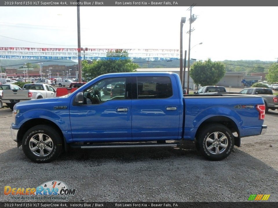 2019 Ford F150 XLT SuperCrew 4x4 Velocity Blue / Black Photo #5