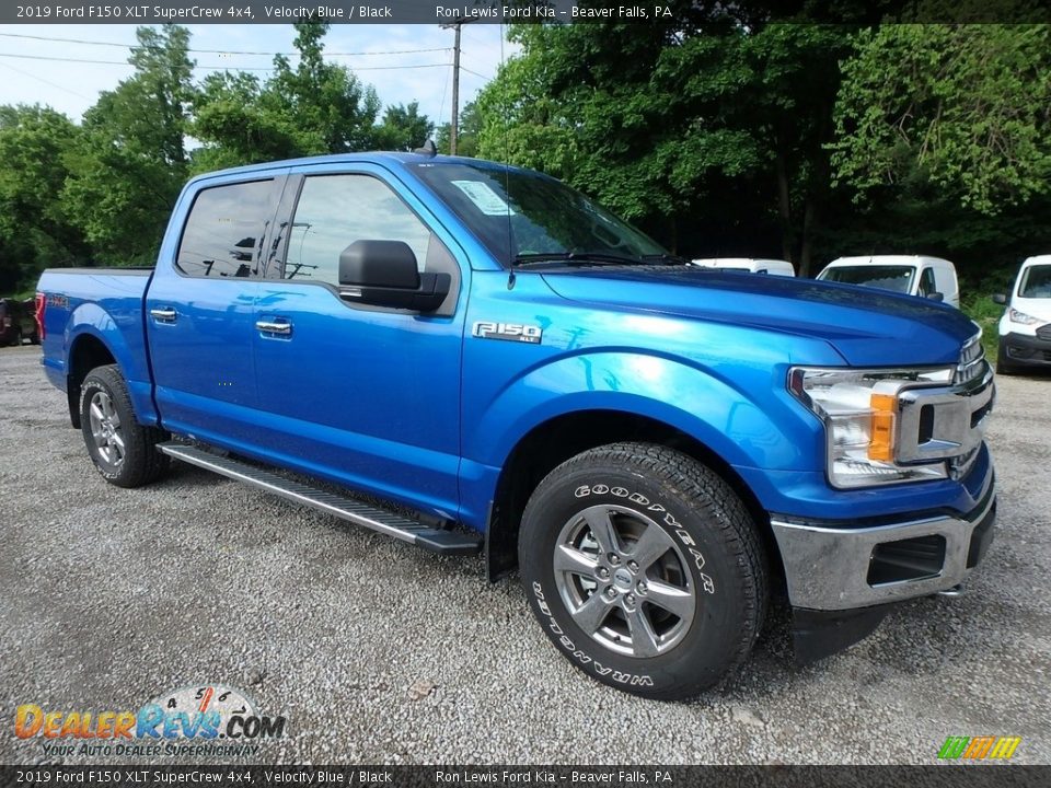 2019 Ford F150 XLT SuperCrew 4x4 Velocity Blue / Black Photo #8