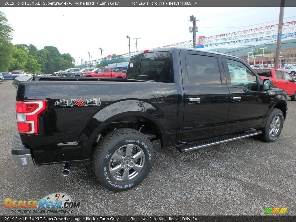 2019 Ford F150 XLT SuperCrew 4x4 Agate Black / Earth Gray Photo #2