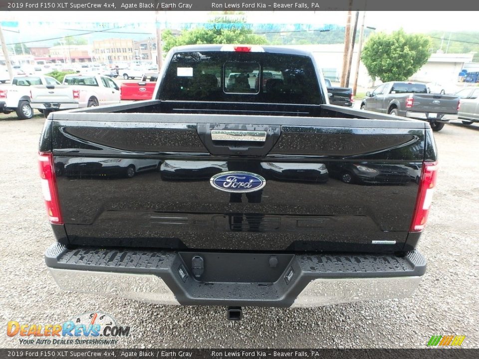 2019 Ford F150 XLT SuperCrew 4x4 Agate Black / Earth Gray Photo #3