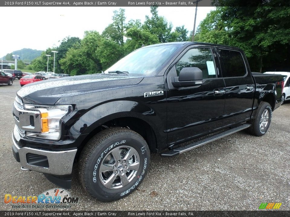 2019 Ford F150 XLT SuperCrew 4x4 Agate Black / Earth Gray Photo #6