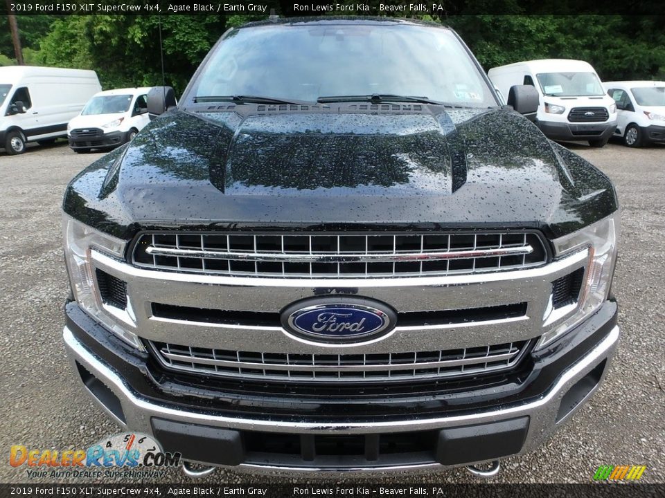 2019 Ford F150 XLT SuperCrew 4x4 Agate Black / Earth Gray Photo #7