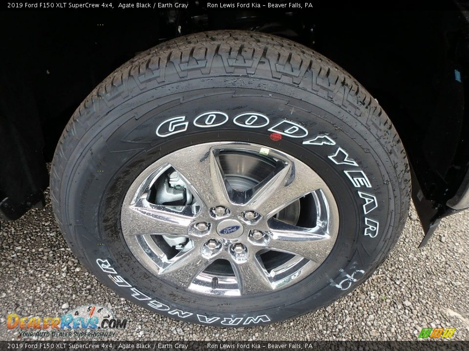 2019 Ford F150 XLT SuperCrew 4x4 Agate Black / Earth Gray Photo #9