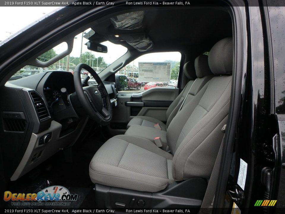 2019 Ford F150 XLT SuperCrew 4x4 Agate Black / Earth Gray Photo #10