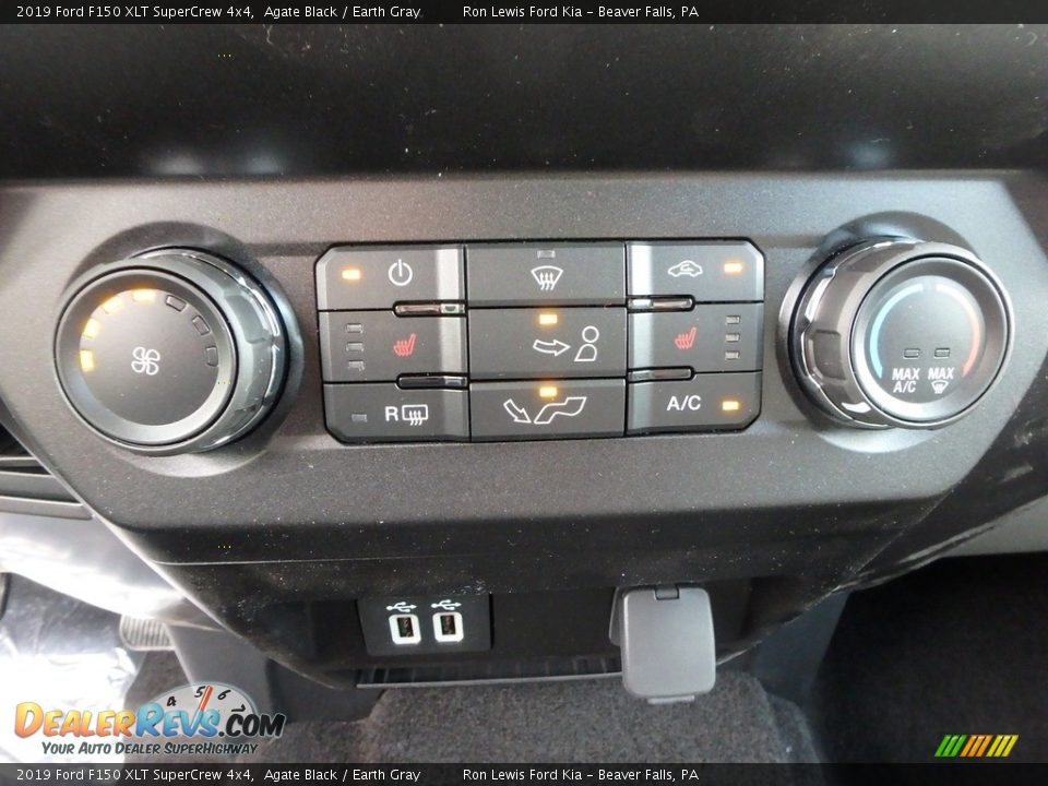 2019 Ford F150 XLT SuperCrew 4x4 Agate Black / Earth Gray Photo #19