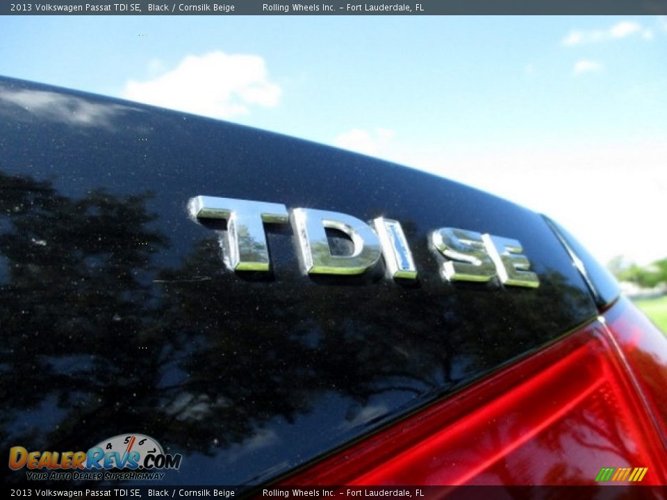 2013 Volkswagen Passat TDI SE Black / Cornsilk Beige Photo #19
