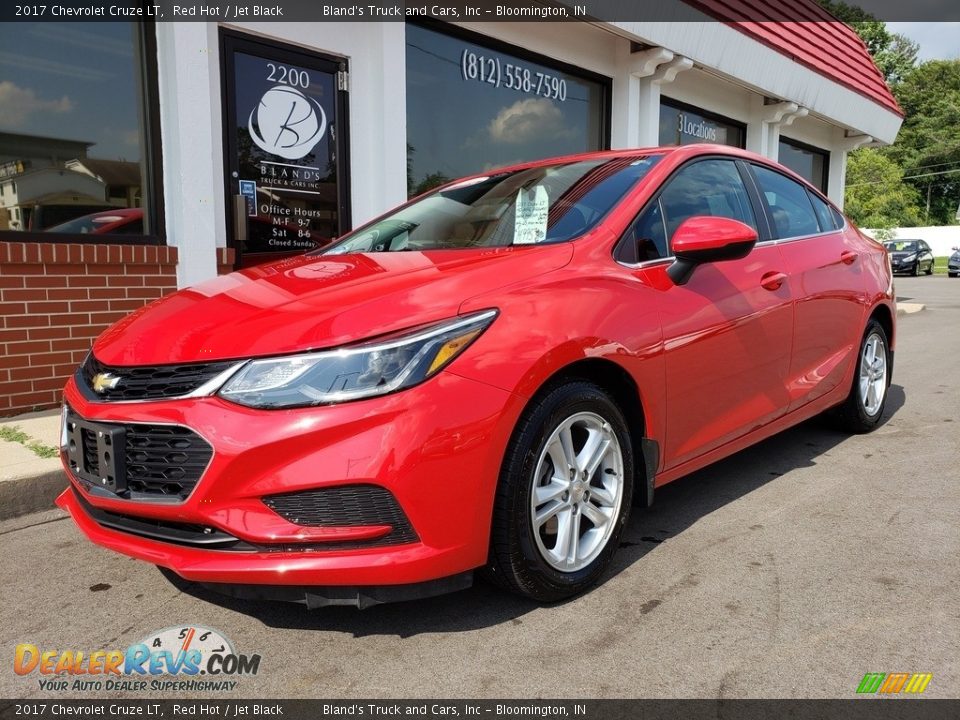 2017 Chevrolet Cruze LT Red Hot / Jet Black Photo #2