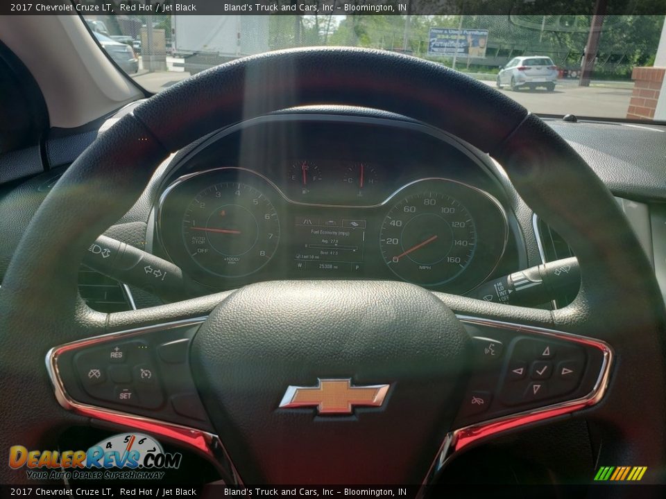 2017 Chevrolet Cruze LT Red Hot / Jet Black Photo #10