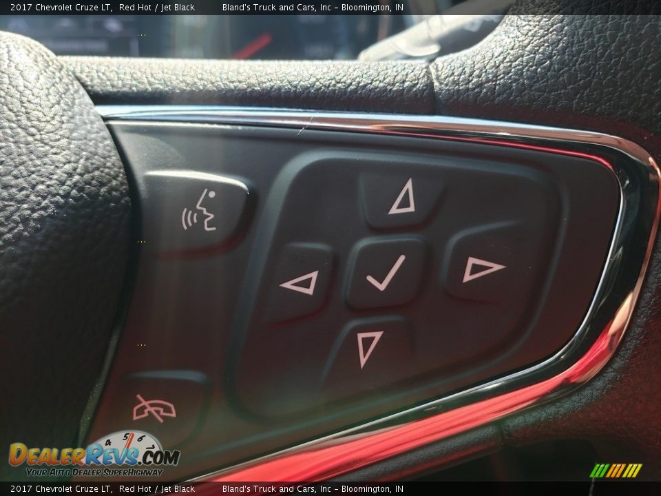 2017 Chevrolet Cruze LT Red Hot / Jet Black Photo #12