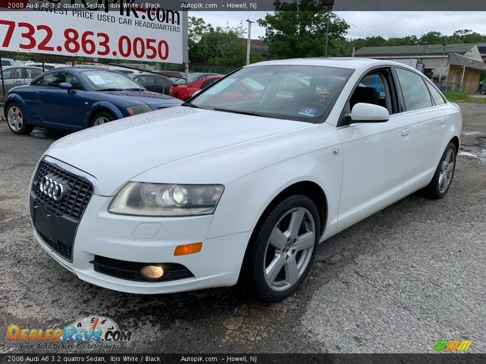 2008 Audi A6 3.2 quattro Sedan Ibis White / Black Photo #2