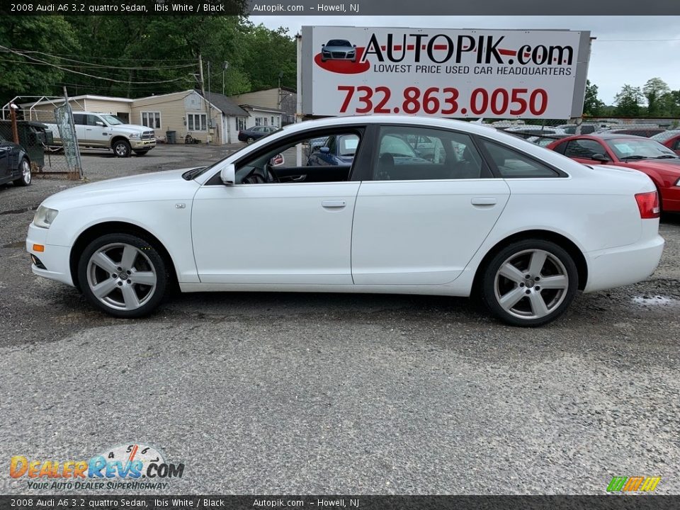 2008 Audi A6 3.2 quattro Sedan Ibis White / Black Photo #3