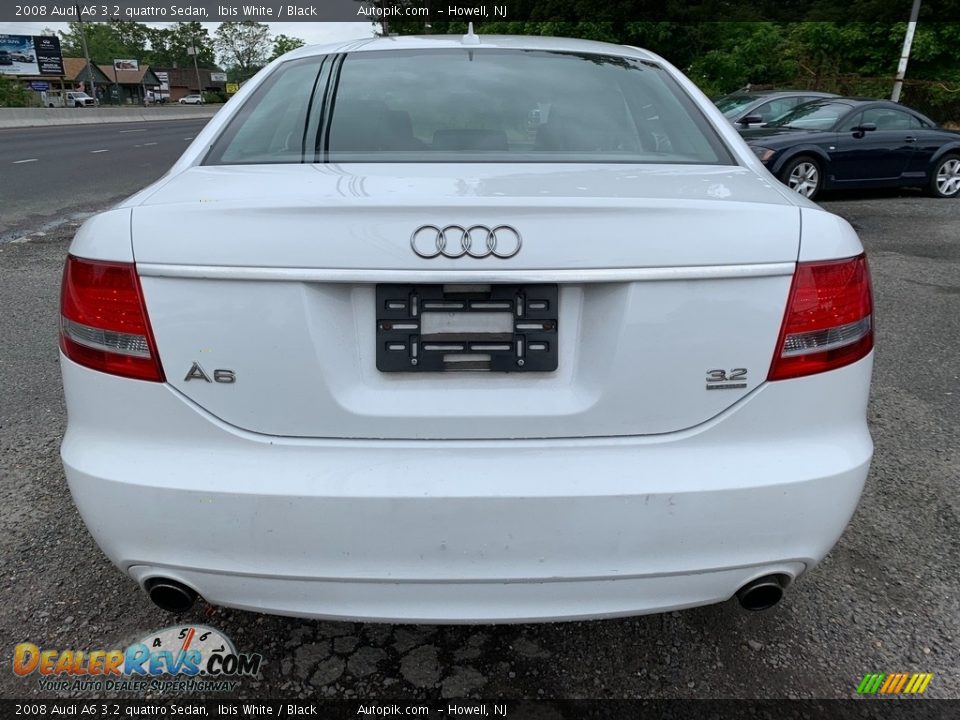 2008 Audi A6 3.2 quattro Sedan Ibis White / Black Photo #6