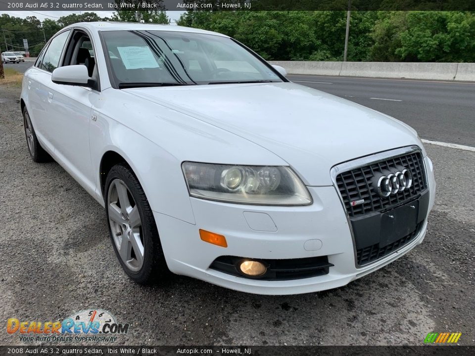 2008 Audi A6 3.2 quattro Sedan Ibis White / Black Photo #11