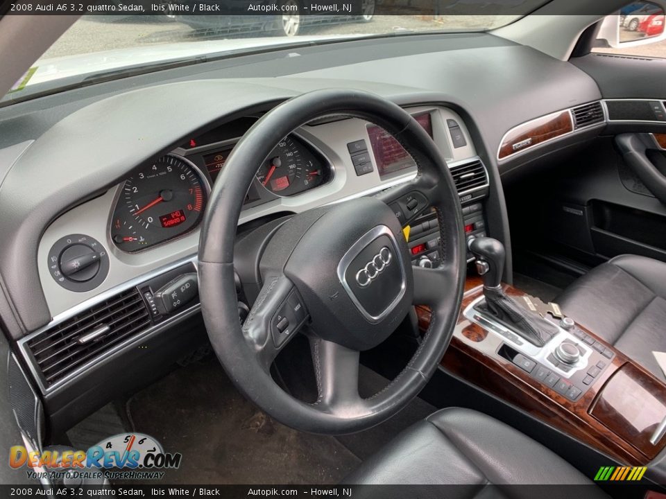 2008 Audi A6 3.2 quattro Sedan Ibis White / Black Photo #15