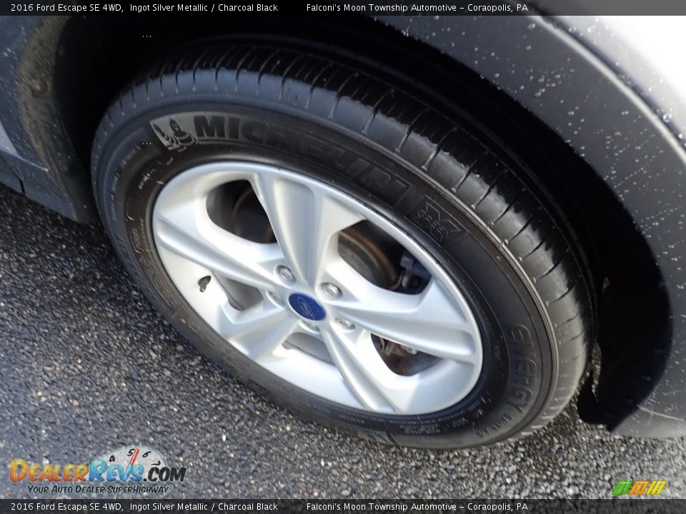 2016 Ford Escape SE 4WD Ingot Silver Metallic / Charcoal Black Photo #10