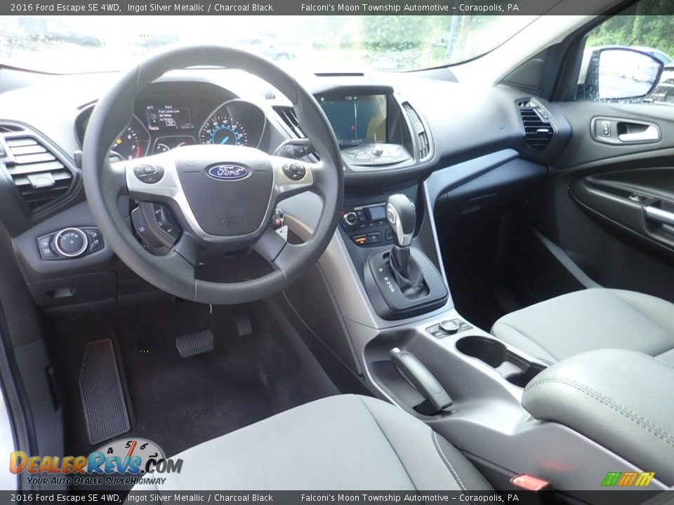 2016 Ford Escape SE 4WD Ingot Silver Metallic / Charcoal Black Photo #17