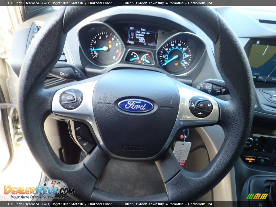 2016 Ford Escape SE 4WD Ingot Silver Metallic / Charcoal Black Photo #20