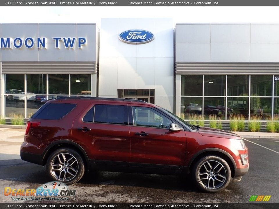 2016 Ford Explorer Sport 4WD Bronze Fire Metallic / Ebony Black Photo #1