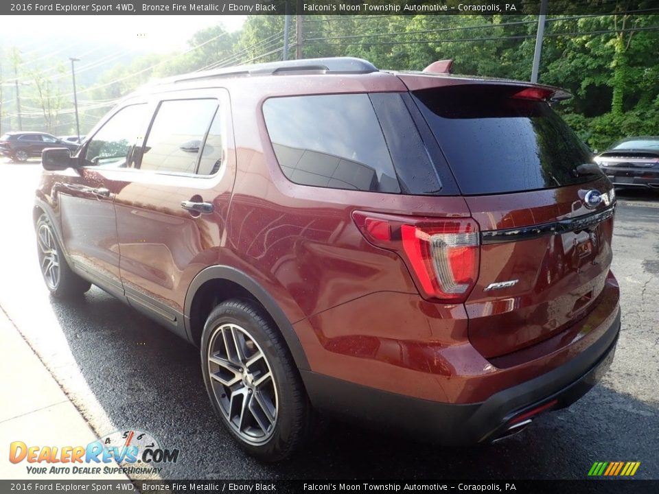 2016 Ford Explorer Sport 4WD Bronze Fire Metallic / Ebony Black Photo #5