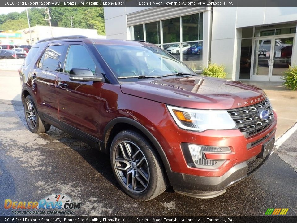 2016 Ford Explorer Sport 4WD Bronze Fire Metallic / Ebony Black Photo #9