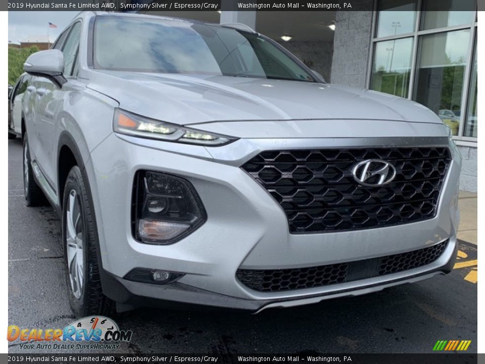2019 Hyundai Santa Fe Limited AWD Symphony Silver / Espresso/Gray Photo #1